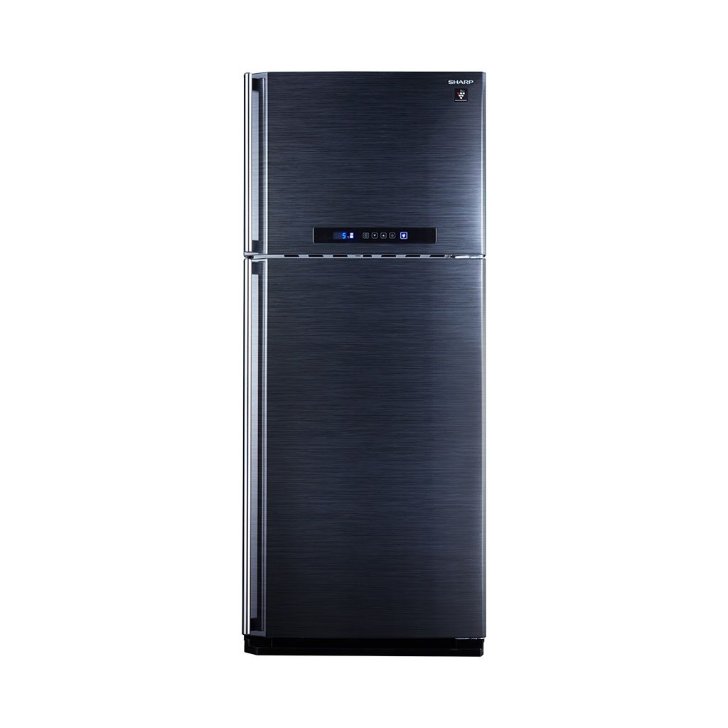 ثلاجة شارب ديجيتال نوفروست 396 لتر بتقنية البلازما كلاستر وتبريد Hybrid. Sharp 396L NoFrost refrigerator with Plasma Cluster and Hybrid Cooling system.