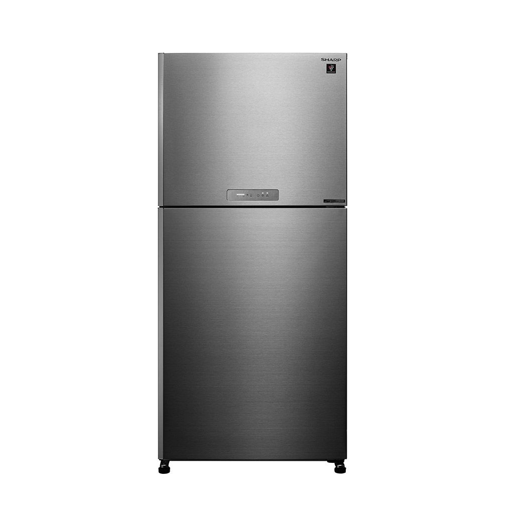 ثلاجة شارب انفرتر ديجيتال نوفروست 480 لتر استانلس/ستانلس غامق/أسود Sharp 480L inverter digital refrigerator with touch control and 10 years warranty.