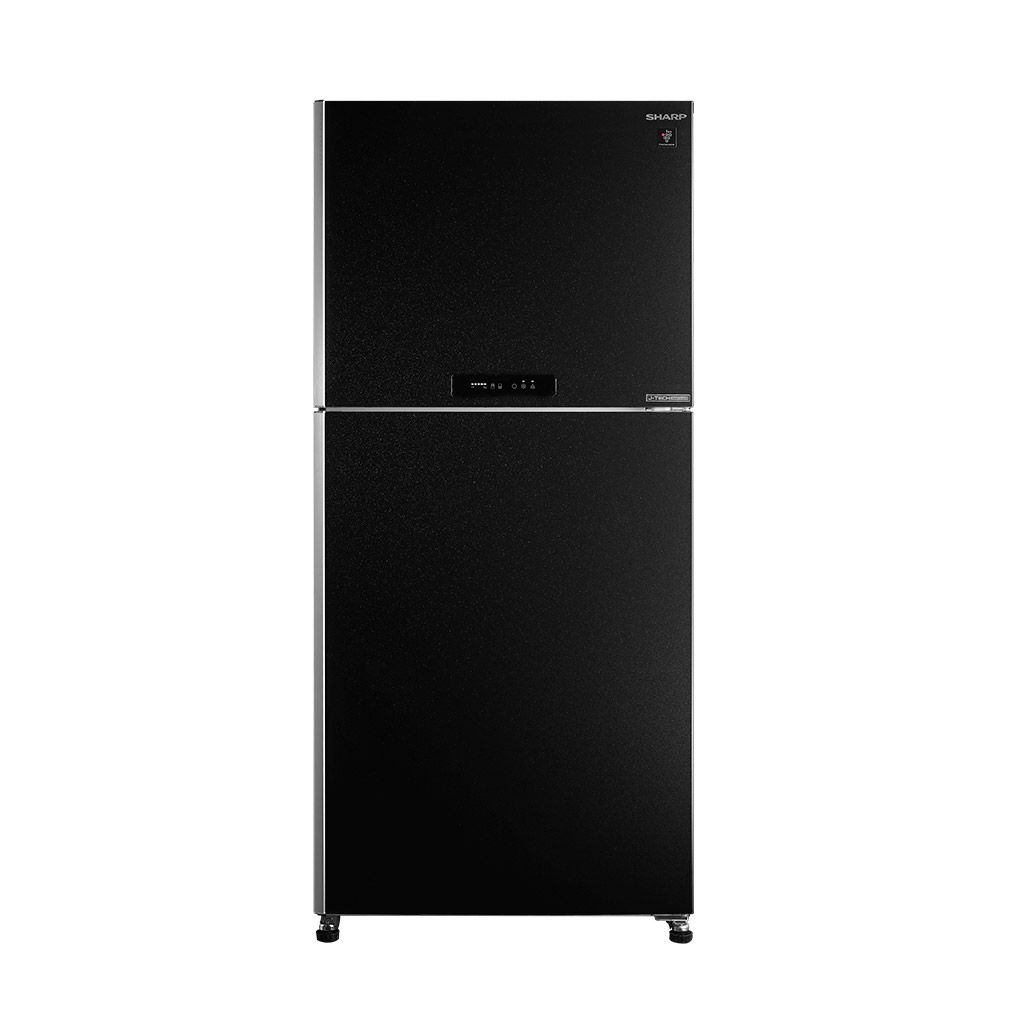 ثلاجة شارب انفرتر ديجيتال نوفروست 480 لتر استانلس/ستانلس غامق/أسود Sharp 480L inverter digital refrigerator with touch control and 10 years warranty.