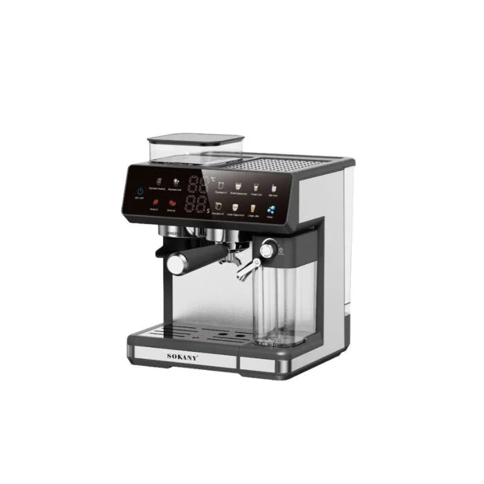 ماكينه قهوه اسبريسو SK-04032 1800 وات 2.6 لتر مضخة 20 بار وفوم حليب – Espresso coffee machine 1800W 2.6L 20 bar pump milk frother