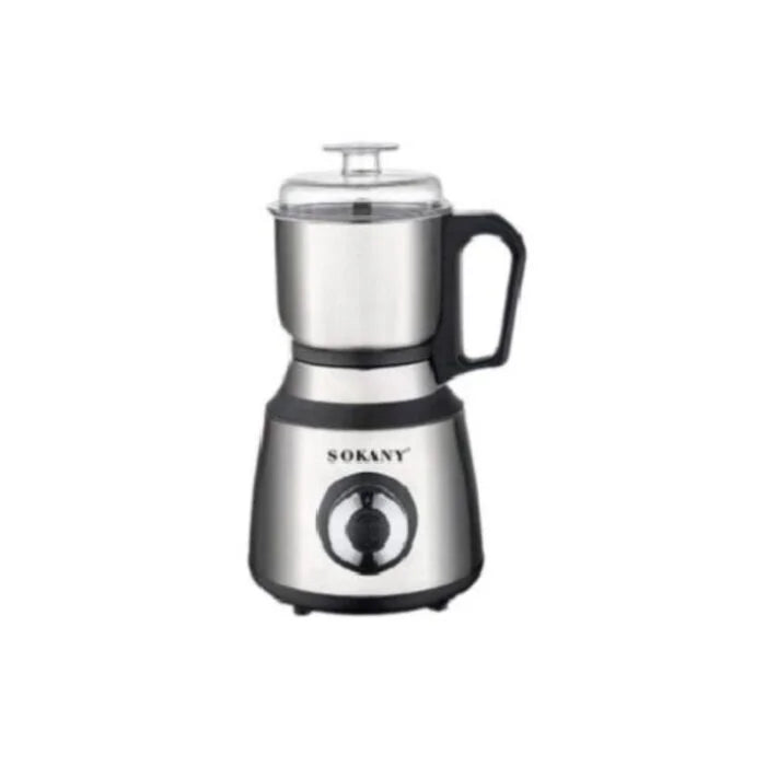 SK-04033 مطحنه سوكانى استنالس 800 وات 200 جرام 4 سرعات – Sokany stainless grinder 800W 200g for coffee and spices