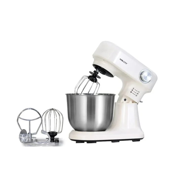 عجان سوكانى 5.5 لتر 1500 وات 12 سرعة أداء قوي للعجن والخفق Sokany Stand Mixer 5.5L 1500W.Sokany 5.5L 1500W Stand Mixer