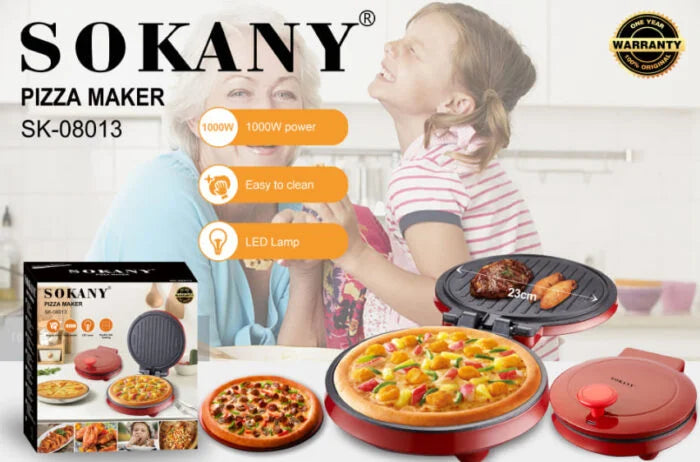 Sokany Large Pizza Maker 1000W SK-08013