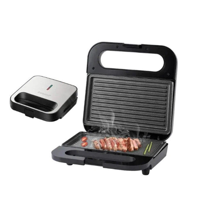 جرل ميكر سوكانى 750 وات بسطح غير لاصق وتسخين سريع لتحضير المشويات بسهولة في المنزل – Sokany grill maker 750W for easy home grilling with non-stick surface.