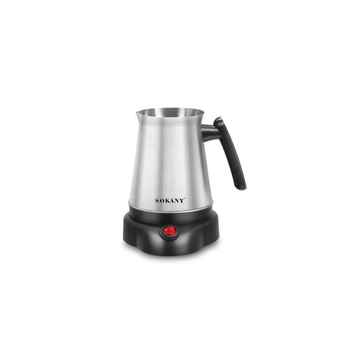 غلايه قهوه سوكانى 800مل 600وات لتسخين المياه بسرعة – Sokany Coffee Kettle 800ml 600W stainless steel for quick hot drinks preparation.