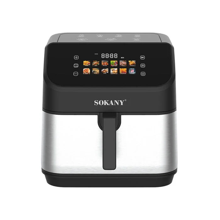 قلايه سوكانى ديجيتال SK-10117 سعة 11 لتر وقدرة 2000 وات مع سخانين وتشغيل رقمي – Sokany Digital Air Fryer 11L 2000W dual heater.