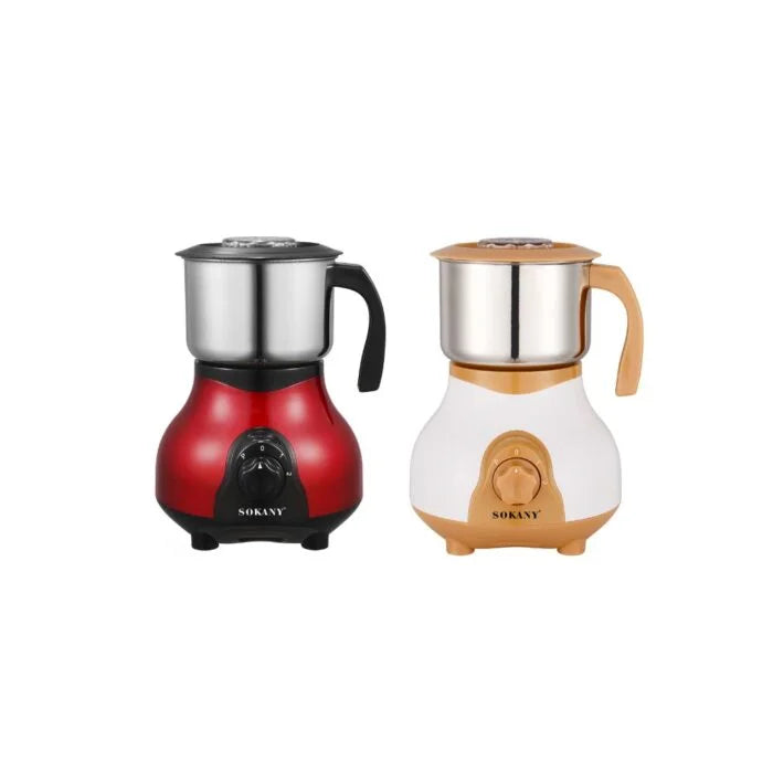 مطحنه سوكانى SK-165 500 وات سعة 200 جرام بشفرة استانلس وسرعتين – Sokany grinder 500W 200g stainless steel blade for coffee and spices