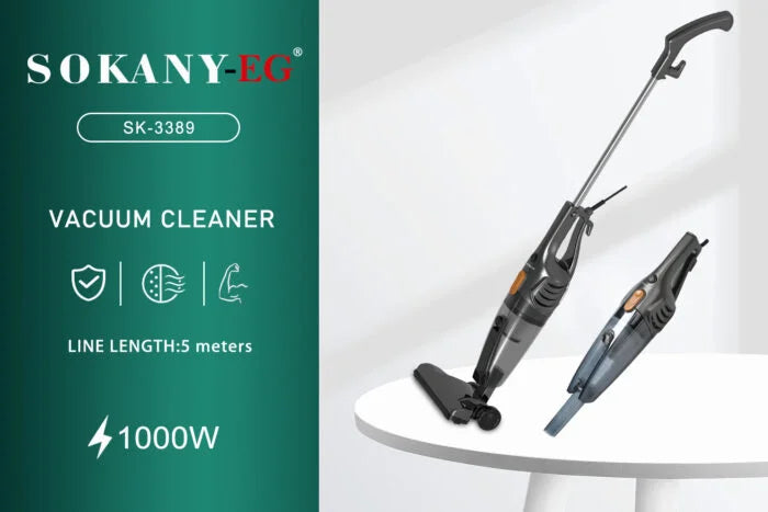 مكنسه كهربائيه SK-3389 21 1000 وات لتنظيف السجاد والأتربة بسهولة – SK-3389 21 vacuum 1000W for fast and effective home cleaning