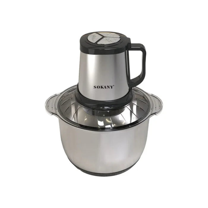 كبة سوكاني SK-7015N سعة 5 لتر 800 وات – Sokany chopper 5L, 800W power, stainless blade, 3 speeds.