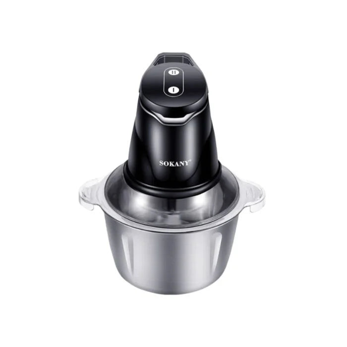 كبة سوكاني استانلس 2 لتر 400 وات – Sokany chopper 2L, 400W power, stainless blade, 2 speeds.