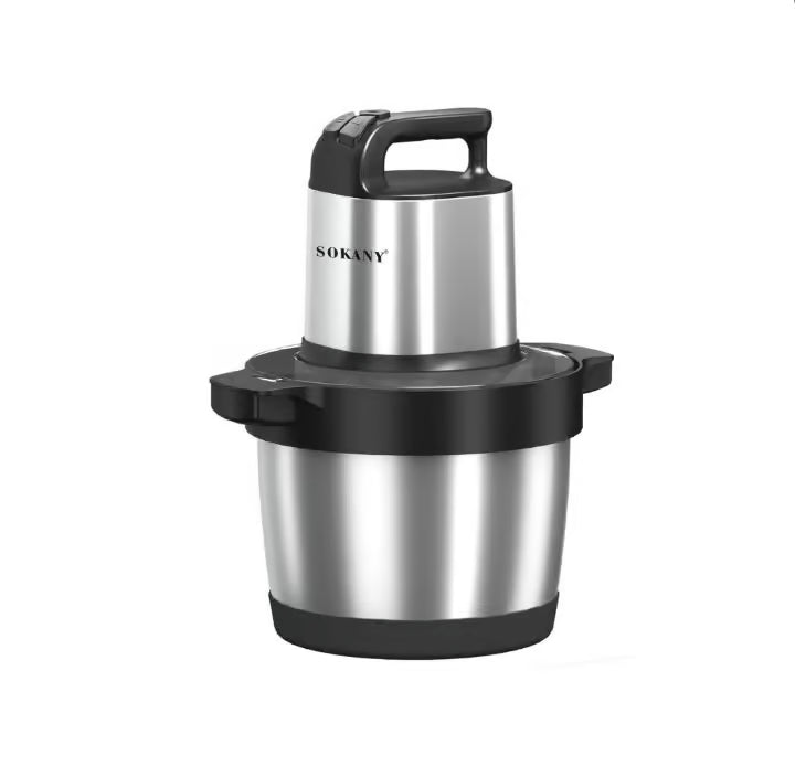 كبه سوكاني 6.5 لتر 1500 وات ستانلس 3 سرعات 4 شفرات ضمان وتوصيل Sokany chopper 6.5L 1500W stainless steel.
