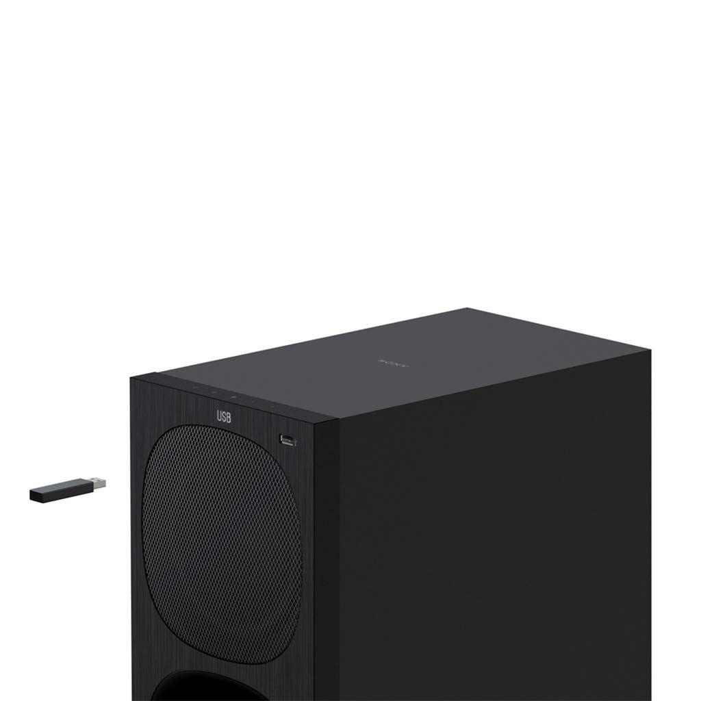 ساوند بار سوني 400 وات HT-S20R ببلوتوث ومدخل فلاشة وضمان سنة. Sony HT-S20R sound bar 400W with USB and Bluetooth for home audio.