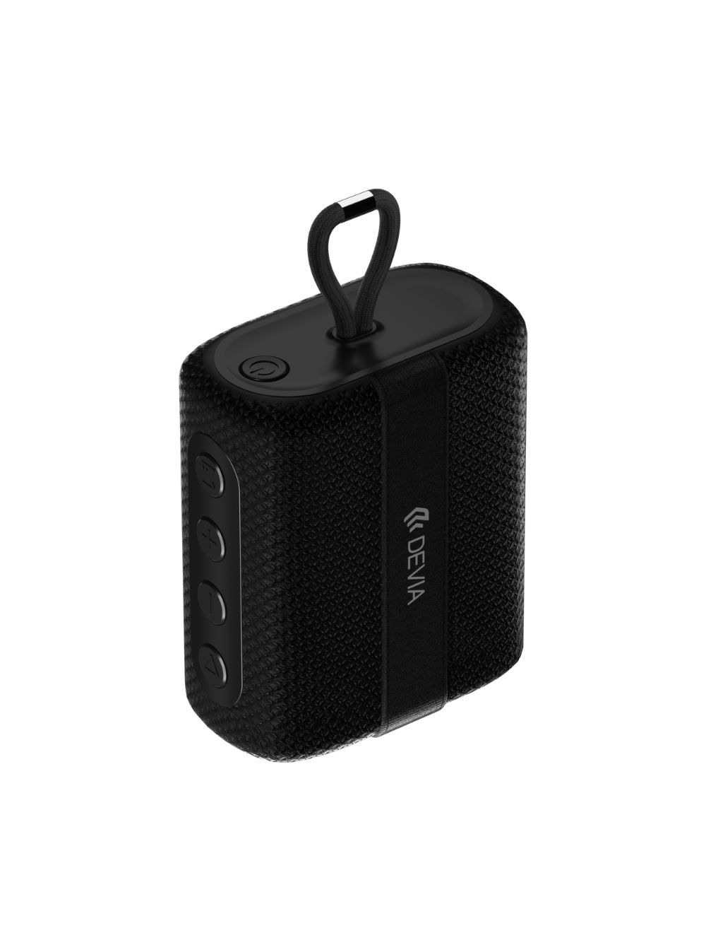 Devia EM052 Kintone Series Lanyard Bluetooth Speaker 3W Calls TF Card Playback 300mAh Battery - Black