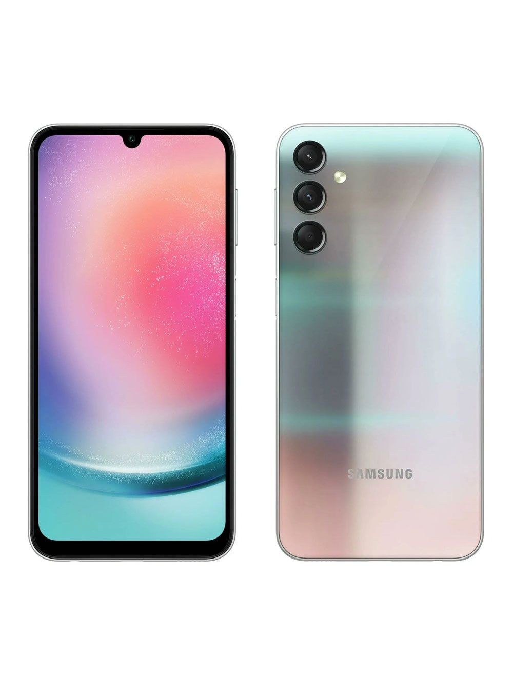 سامسونج a24 - رامات 6 جيجا، 128 جيجا، شاشة Super AMOLED، كاميرا ثلاثية وبطارية 5000mAh، توصيل وضمان سنة - Samsung Galaxy A24 6GB 128GB Black/Silver.