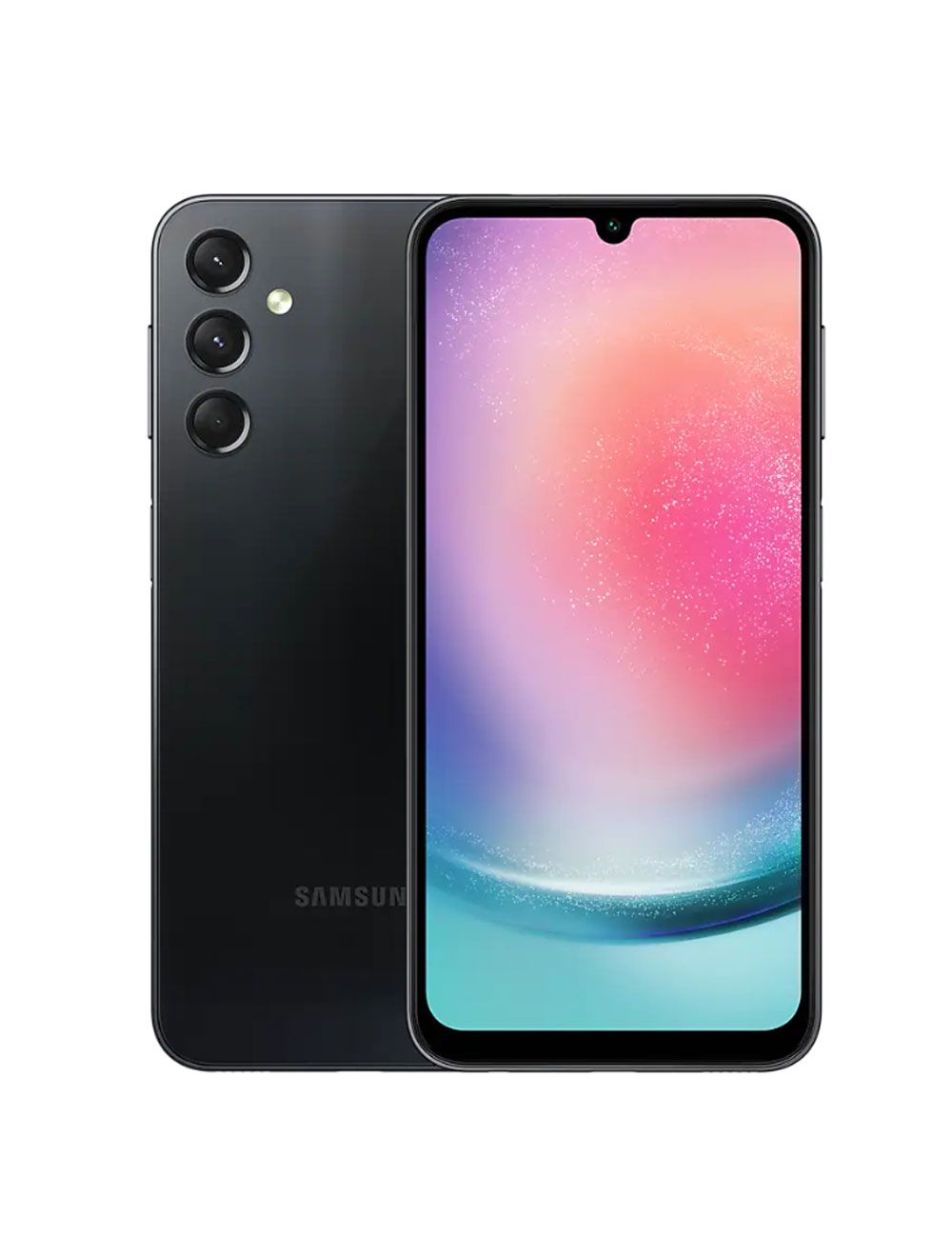 سامسونج a24 - رامات 6 جيجا، 128 جيجا، شاشة Super AMOLED، كاميرا ثلاثية وبطارية 5000mAh، توصيل وضمان سنة - Samsung Galaxy A24 6GB 128GB Black/Silver.