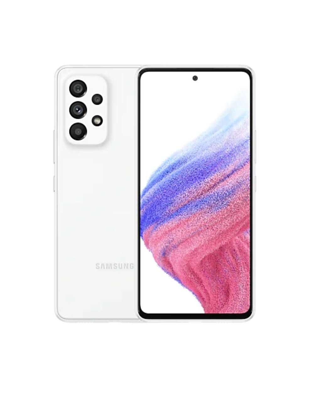 اكتشف سامسونج a53 بمعالج قوي، شاشة 6.5 بوصة Super AMOLED، بطارية 5000mAh، وكاميرات احترافية مع ضمان سنة وتوصيل من Cairo Drop.