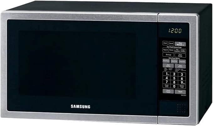 ميكروويف سامسونج 34 لتر، 1000 وات، فضي مع ضمان رسمي وتوصيل سريع | Samsung 34L microwave, 1000W, silver, official warranty & fast delivery.