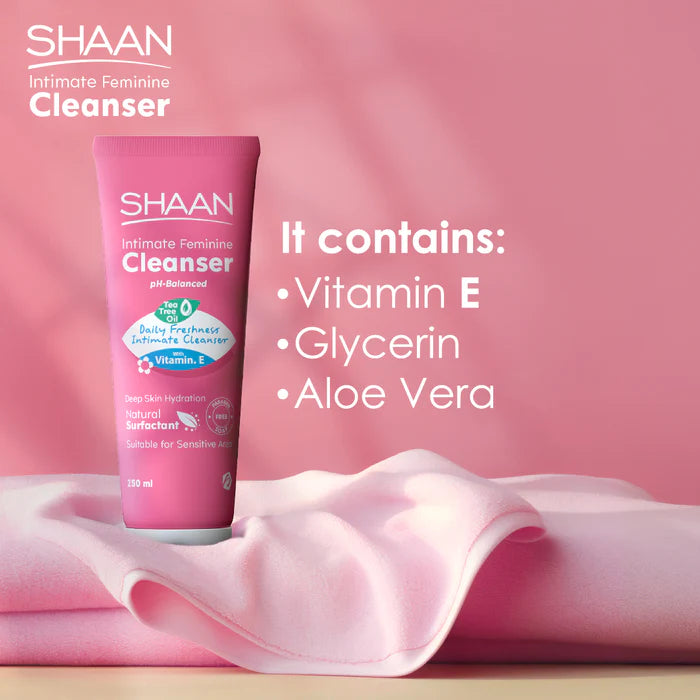شان غسول مناطق الحساسة للنساء 250 مل يمنح نظافة طبيعية وانتعاش يومي مع مكونات طبيعية FRESH & SAFE Feminine Care suitable for daily use to maintain the health 