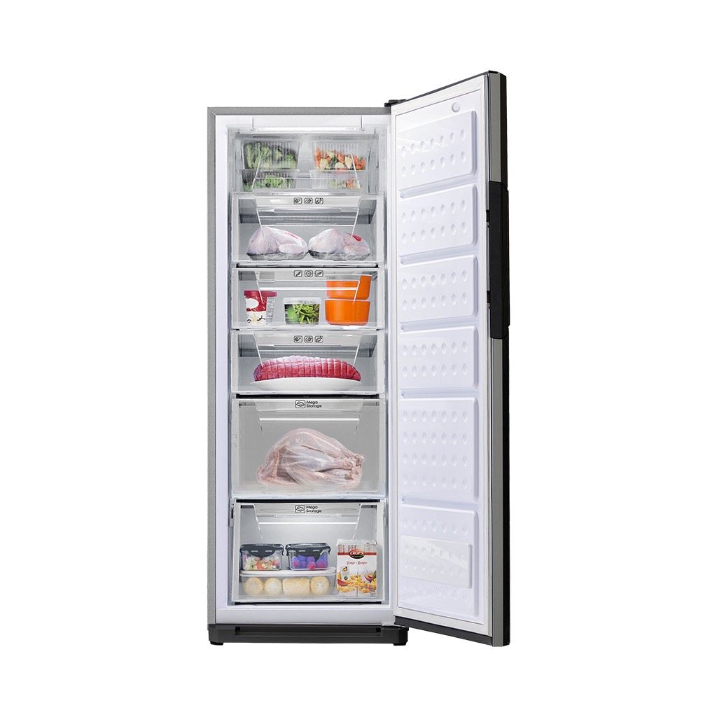 ديب فريزر شارب 6 درج انفرتر نوفروست 250 لتر بتصميم أنيق وكفاءة عالية. Sharp 6 Drawers Inverter No Frost Freezer – 250L Stylish & Efficient.