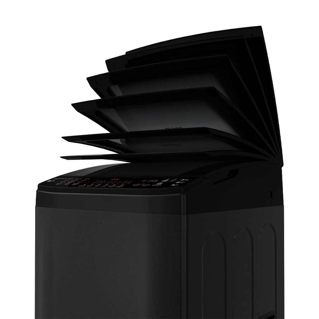 غسالة شارب 11 كيلو DDM انفرتر أسود/سيلفر – Sharp 11KG DDM Inverter Top Load Washing Machine with Pump and 5 Years Warranty.