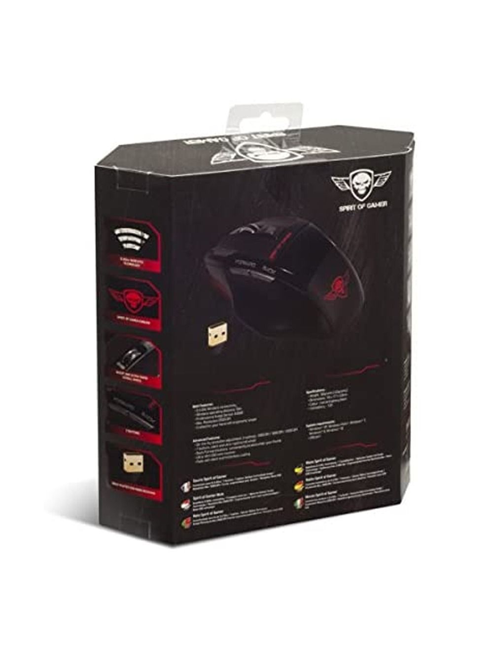  سبيريت أوف جيمر PRO-M9 ماوس لاسلكي للألعاب بدقة ضمان وتوصيل سريع من Cairo Drop. Discover high performance with Spirit of Gamer wireless gaming mouse 2000 DPI 