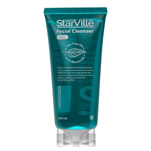 غسول ستارفيل للبشرة المعرضة لحبّ الشباب ينظف بعمق وينظم الدهون، Starville face wash deeply cleanses and controls excess oil للبشرة الدهنية والمختلطة.