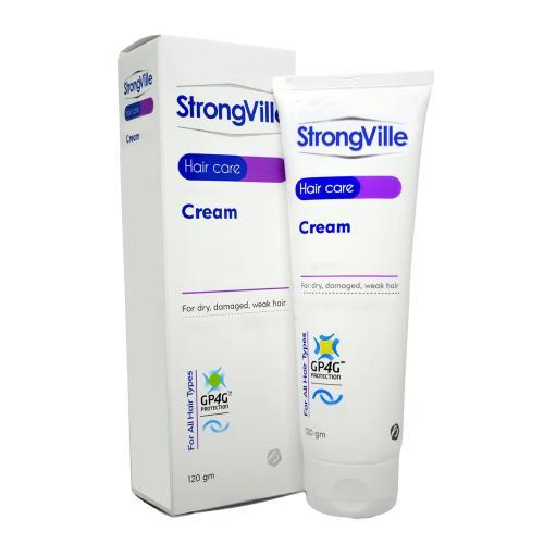 سترونجفيل كريم اكسترا لإصلاح الشعر التالف يعيد القوة والحيوية لشعرك بتركيبة مغذية، Strongville Extra Hair Cream restores and strengthens damaged hair.
