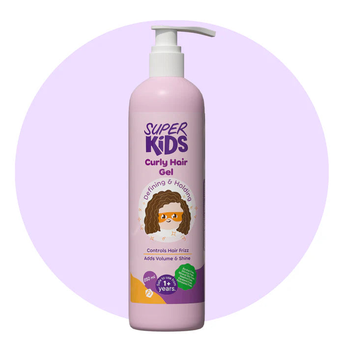 سبراي جل للأطفال يحدد تجعيدات الشعر ويمنح ثباتًا ولمعانًا طبيعيًا بدون خشونة | Kids curly hair gel spray defines curls with flexible hold and shine