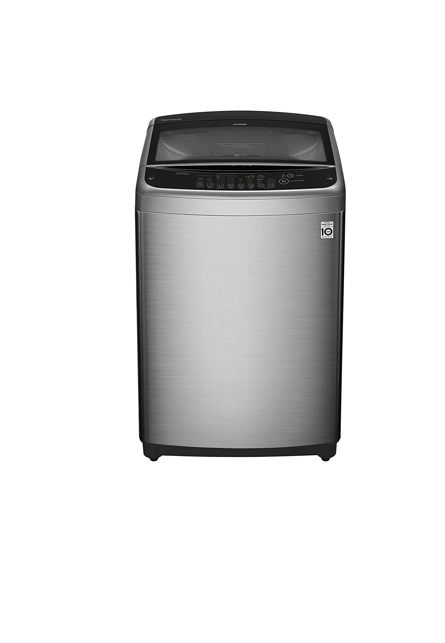 LG Top Load 19Kg HEDD Motor, Turbo Wash3D™, 6 Motion, Steam™, Silver ,Soft Closing Door-T1993EFHSK5