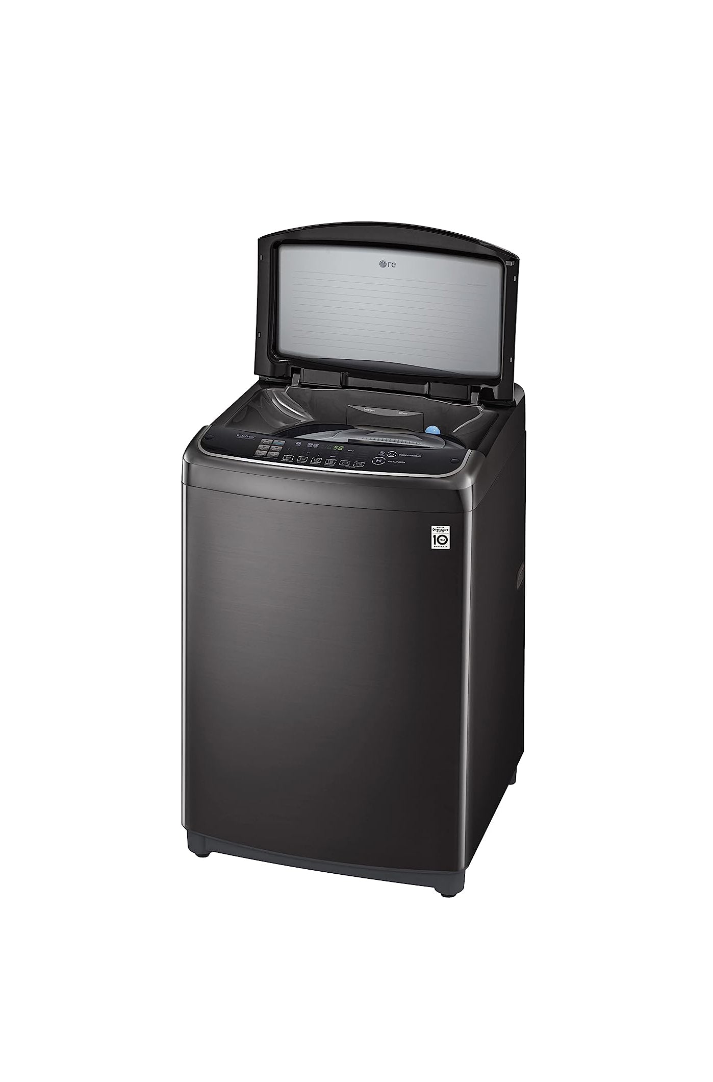 LG Top Load 22Kg HEDD Motor, Turbo Wash3D™, 6 Motion, Steam™, Black ,Soft Closing Door-T2293EFHSC