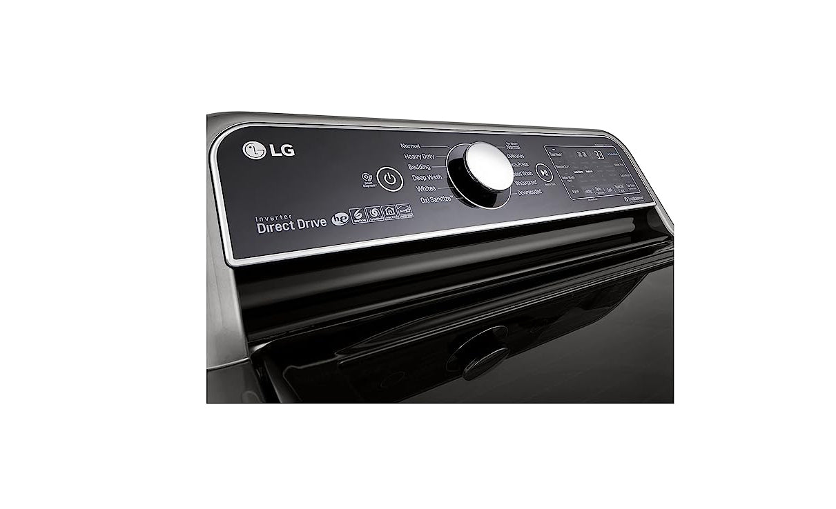 LG Top Load 25 Kg HEDD Motor, Turbo Wash3D™, 6 Motion, Steam™, Stone Silver ,Soft Closing Door-T2572EFHST