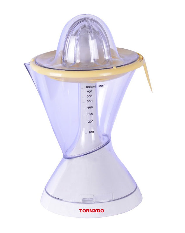 TORNADO Citrus Juicer 40 Watt, 0.8 Liter, White TCJ-40S