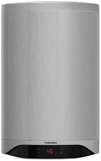 TORNADO Electric Water Heater 60 Liters, Enamel, Digital, Silver: TEEE-60DS