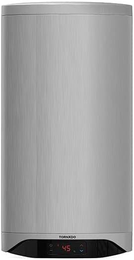 Tornado Electric Water Heater 80 Liters, Enamel, Digital, Silver: TEEE-80DS