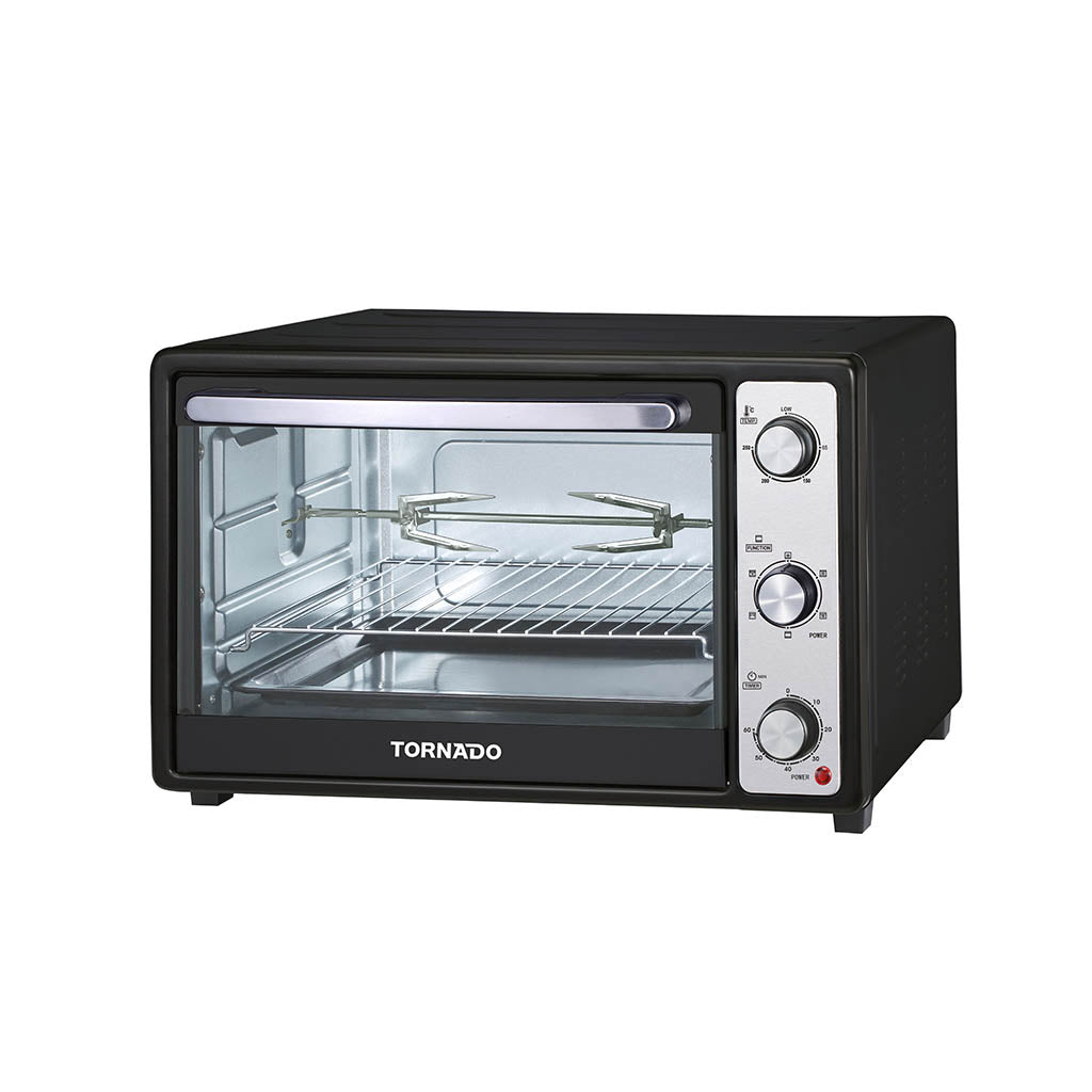 TORNADO Electric Oven 46 litre, 1800 Watt in Black Color With Grill and Fan TEO-46NE(K)