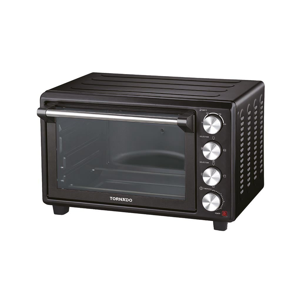 TORNADO Electric Oven 49 Liter, 1800 Watt, Grill, Fan, Black TEO-49KD-BK