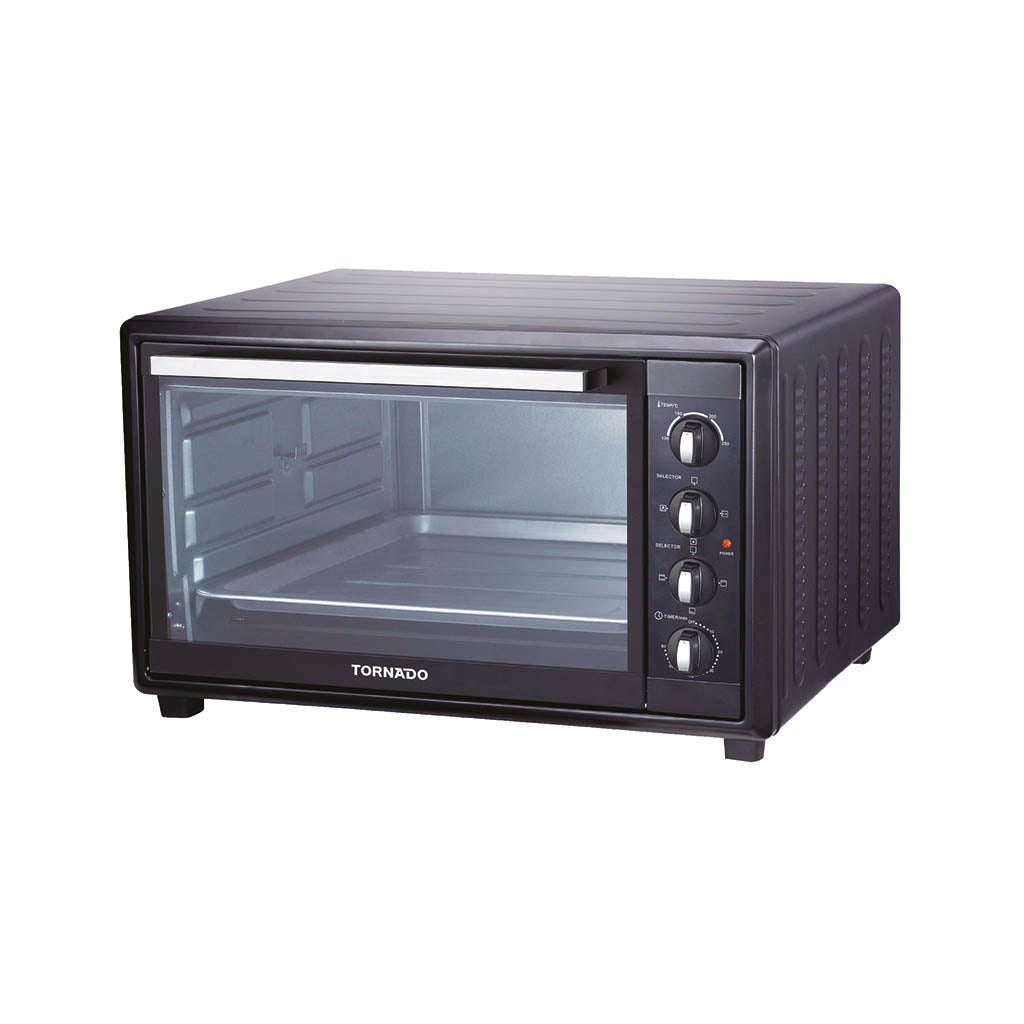 TORNADO Electric Oven 66 Liter, 2200 Watt, Grill, Fan, Black TEO-66KD-BK