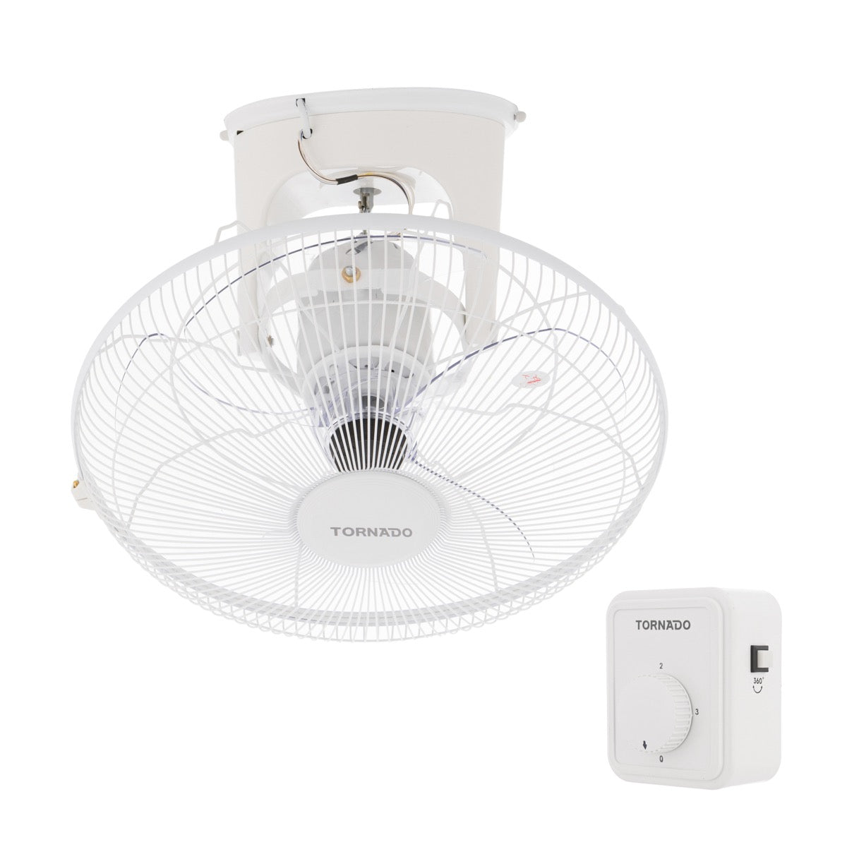 TORNADO Orbit Fan 16 Inch, 4 Blades, White TOF-49Y