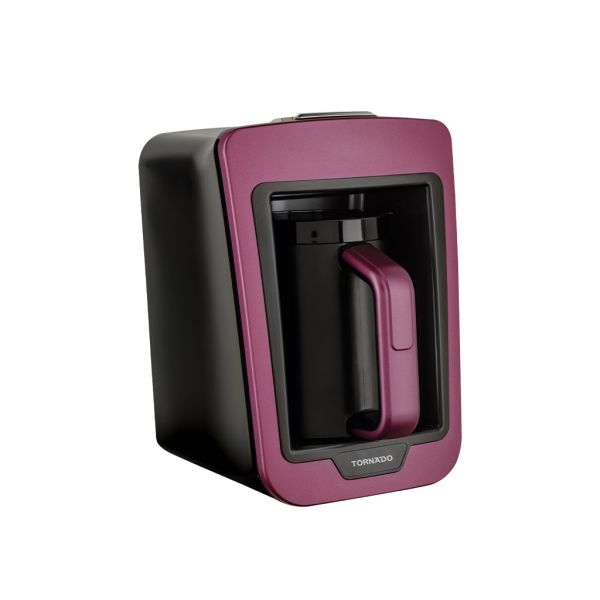 اكتشف ماكينة قهوة تركي تورنيدو أوتوماتيك TCME-100، سعة 330 مل، تحضير حتى 4 فناجين في 3.5 دقيقة، تقنية لومينا سينس، ألوان متعددة وضمان مجاني لمدة سنة.