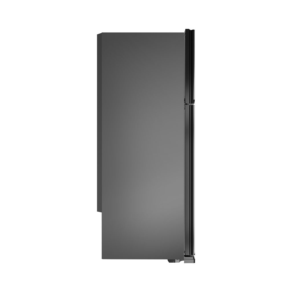 احصل على ثلاجة تورنيدو نوفروست 396 لتر من Cairo Drop، أداء تبريد قوي وتصميم أنيق - Tornado No Frost Refrigerator 396L Silver & Black Cairo Drop.