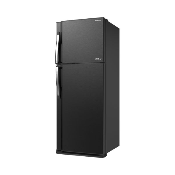 Refrigerator 396 from Tornado with Hybrid Cooling, Ag+ filter, NoFrost design and high energy efficiency. ثلاجة تورنيدو 396 لتر بتبريد هجين وكفاءة عالية.