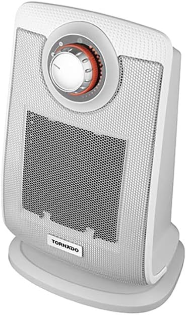 دفاية تورنيدو سيراميك 2000 وات، آمنة وفعالة لتدفئة منزلك، Ceramic Heater Tornado 2000W with thermostat, overheat protection, white.