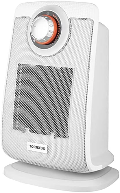 دفاية تورنيدو سيراميك 2000 وات، آمنة وفعالة لتدفئة منزلك، Ceramic Heater Tornado 2000W with thermostat, overheat protection, white.