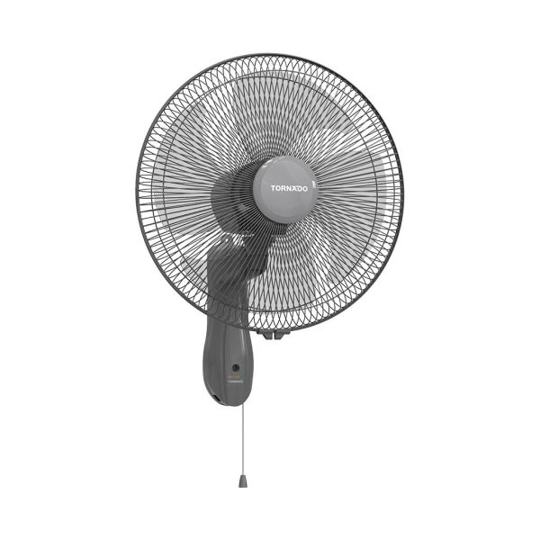 مروحة تورنيدو حائط 16 بوصة رمادي 3 سرعات بكفاءة A وضمان 5 سنوات – Tornado Wall Fan 16 Inch Grey 3 Speeds with 5 Years Warranty.