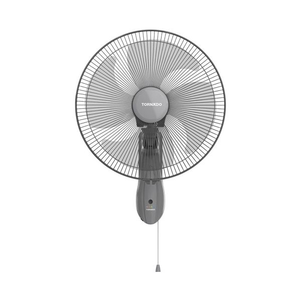 مروحة تورنيدو حائط 16 بوصة رمادي 3 سرعات بكفاءة A وضمان 5 سنوات – Tornado Wall Fan 16 Inch Grey 3 Speeds with 5 Years Warranty.
