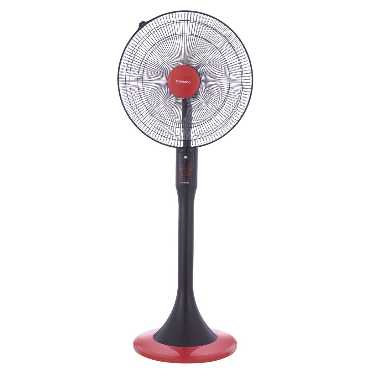 TORNADO Stand Fan 18 Inch, 4 Blades, Black x Red TSF-18MB