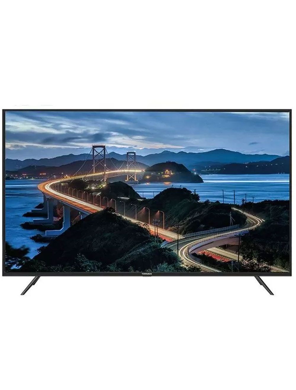 شاشة تورنيدو 58 بوصة 4K سمارت بدون فريم بدقة Ultra HD وصوت Dolby من Cairo Drop. Tornado 58 Inch 4K Smart DLED Frameless TV - 58US4600E.