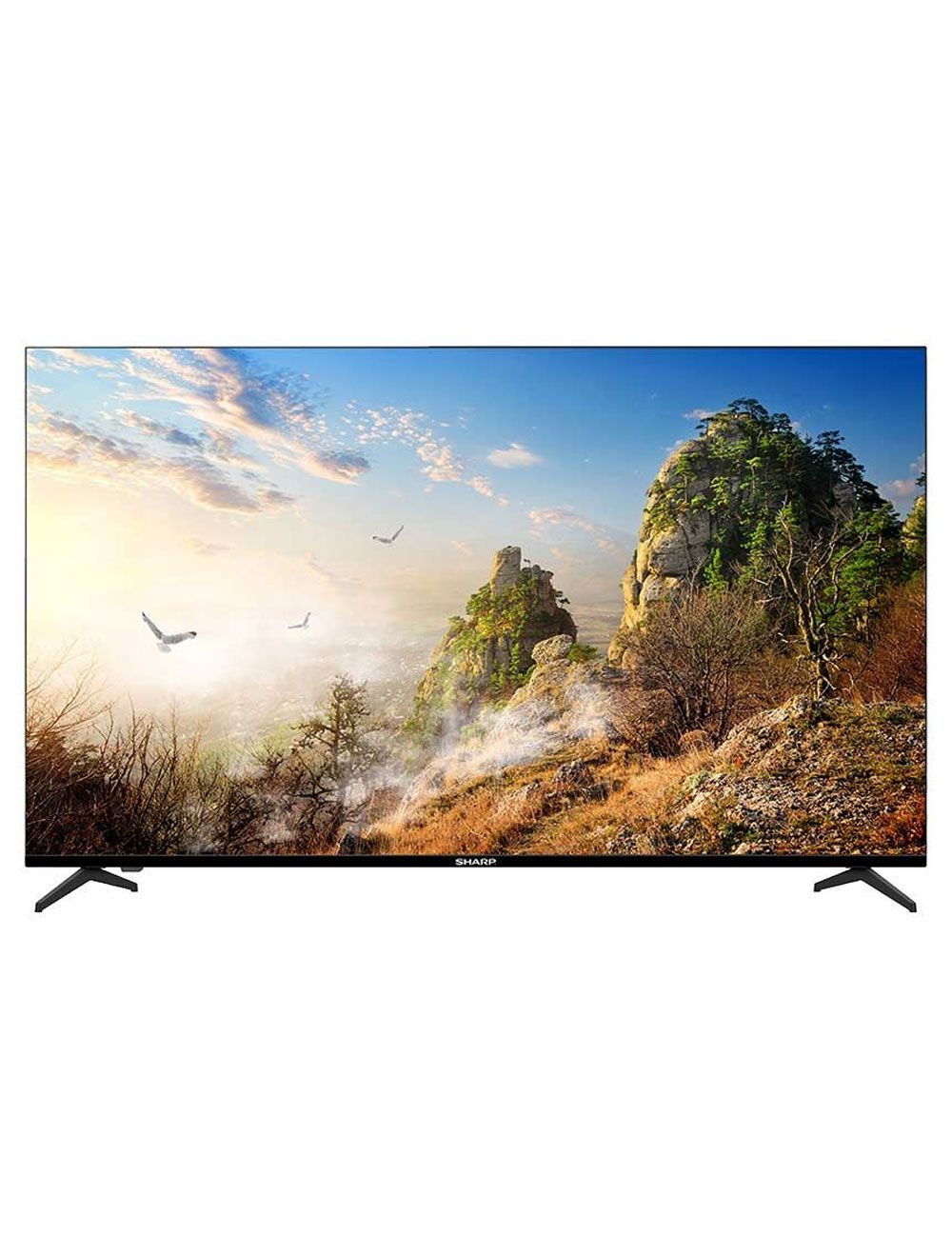 شاشه شارب ٦٥ بوصة 4K UHD سمارت Google TV بدون إطار بصوت Dolby Audio وضمان 3 سنوات | Sharp 65” 4K Smart Google TV Frameless with Dolby Audio & 3-year warranty.