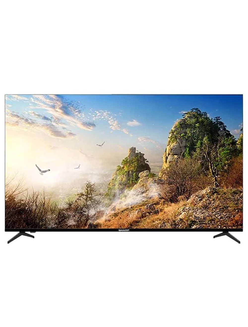 شاشه شارب ٥٥ بوصة 4K UHD Google TV بدون إطار وصوت Dolby وضمان 3 سنوات | Sharp 55” 4K Smart Google TV Frameless with Dolby Audio & 3-year warranty.