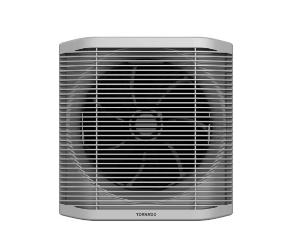 Tornado Bathroom Ventilating Fan 20 cm - Privacy Grid - Black x Grey - TVS-20BG